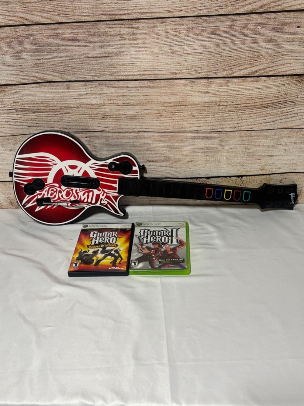 Microsoft Red Aerosmith Les Paul Style Guitar Controller